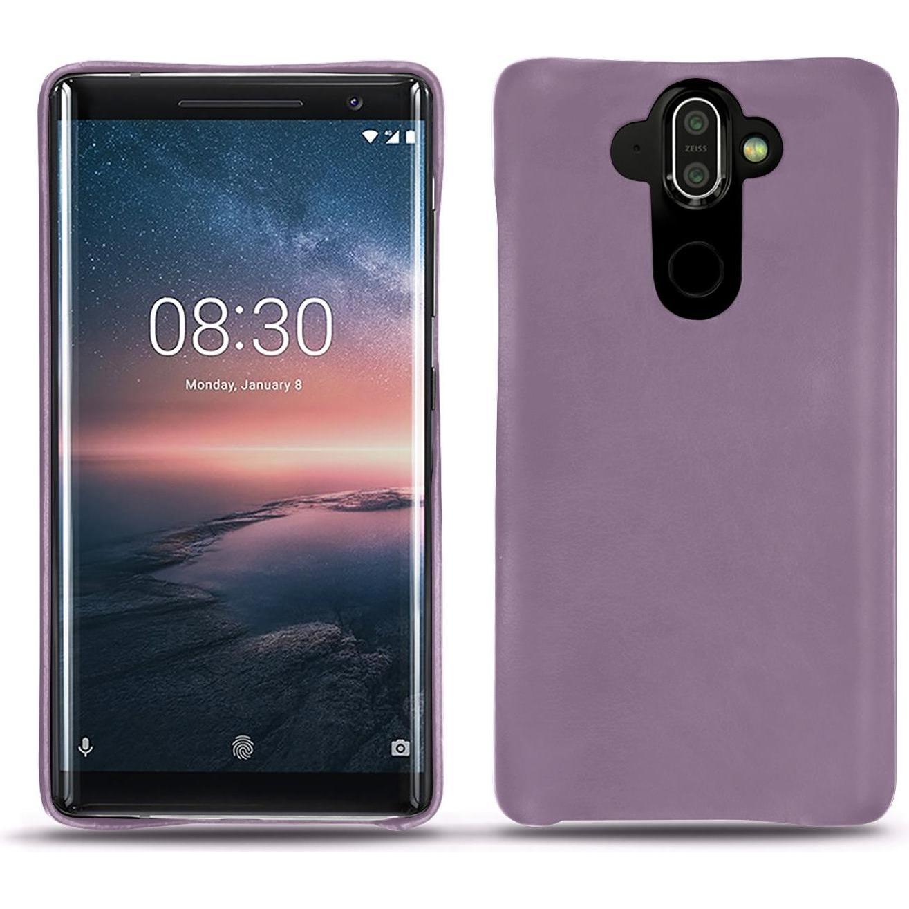 Noreve Lederschutzhülle (Nokia 8 Sirocco), Smartphone Hülle, Violett