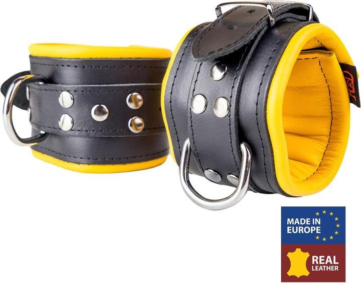 Actual product image The Red Leather ankle cuffs