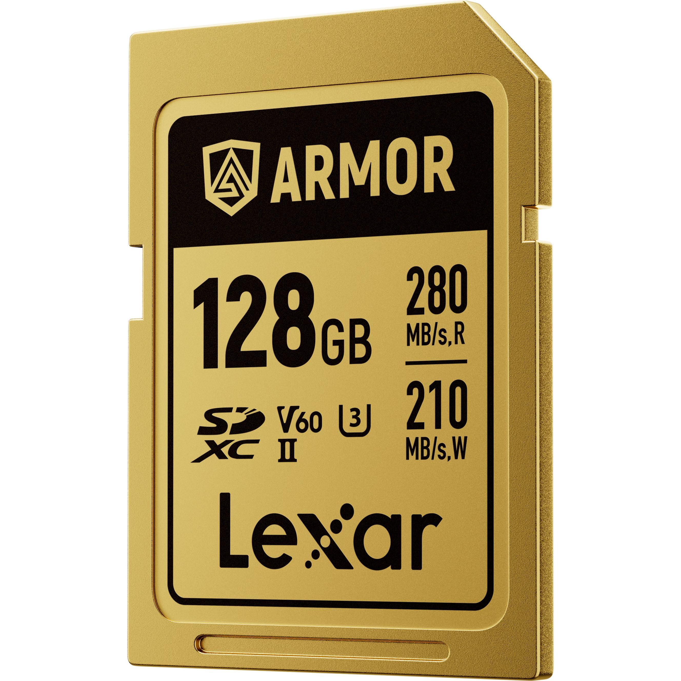 Thumbnail - Lexar SDXC Armor Gold 280MB/s 128GB (128 GB, SDXC, UHS-II), Speicherkarte, Gold