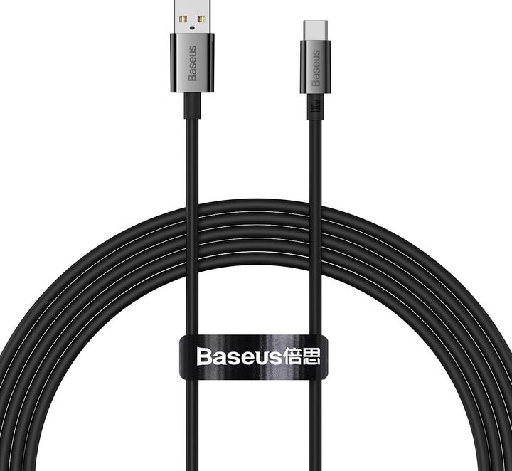Baseus Cable USB do USB-C Superior 100W 2m (black) (2 m, USB 2.0)