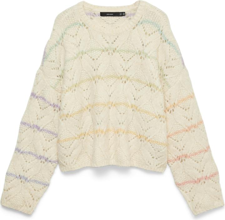 Produktbild Vero Moda Gestreifter Pullover mit Lochmuster (M)