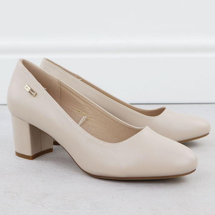 Produktbild Leone Nude Sergio PB178 block heel pumps (38)