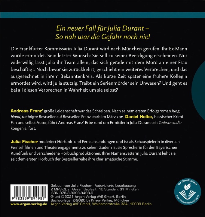 Produktbild Der Flüsterer (Andreas Franz, Daniel Holbe, Deutsch)