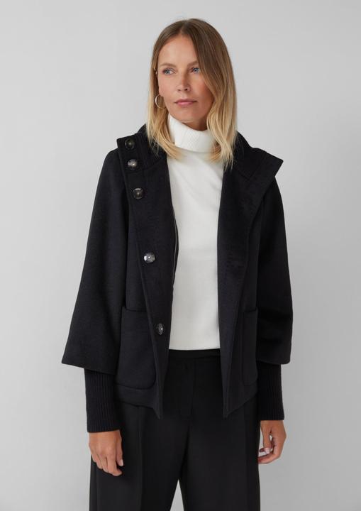 Actual product image S.Oliver Outdoor-Jacke Jacke mit Stehkragen und Rippstrick-Manschette (38)