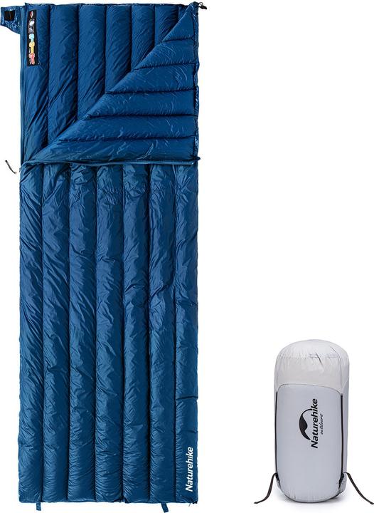 Actual product image Naturehike CWM295 Down envelope sleeping bag (cicada)(duck down) navy blue