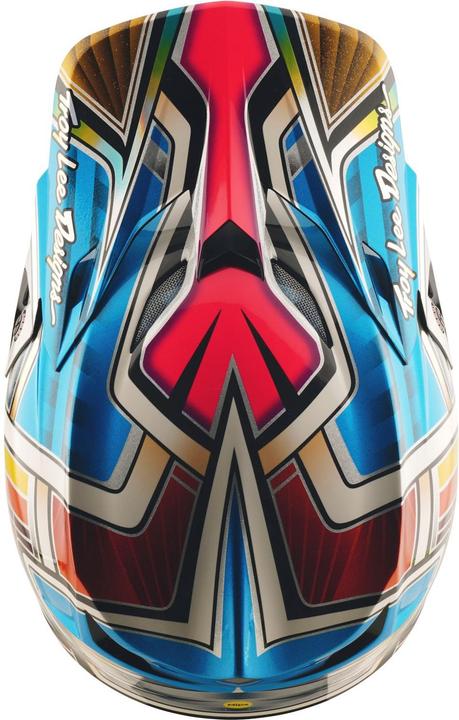 Produktbild Troy Lee Designs SE5 ECE Carbon MIPS Helm, Lowrider, silver, XL | 60-61cm (60 - 61 cm, XL)