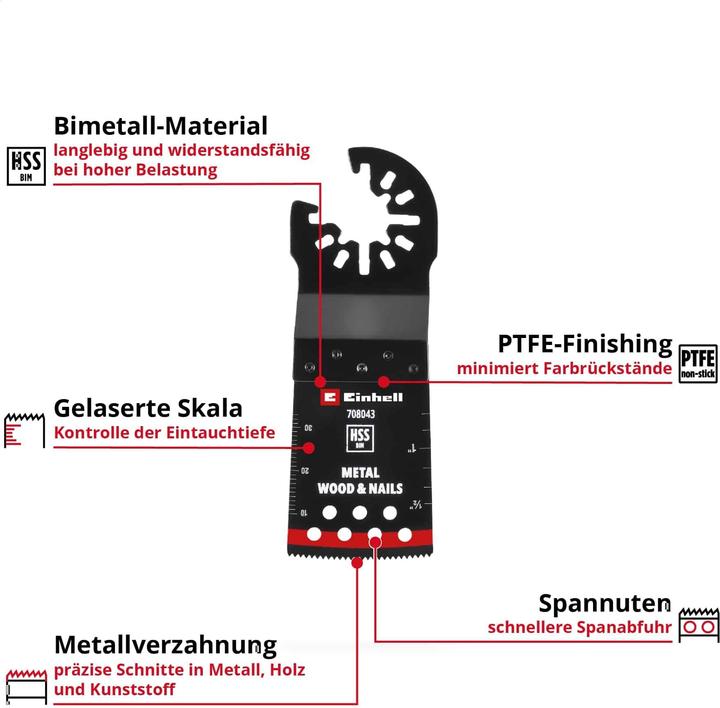 Actual product image Einhell Tauchsägeblatt, 708043, Bi-Metall, 34 mm