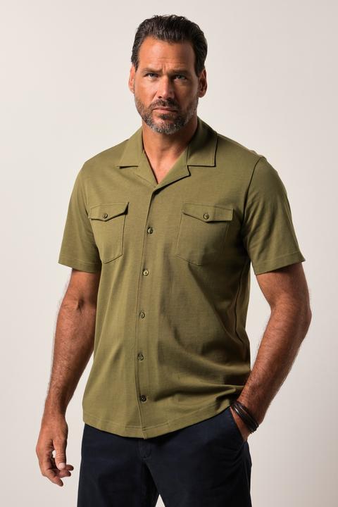 Immagine prodotto JP1880 Jersey-Hemd, Halbarm, Cuba-Kragen, Cuba-Fit (8XL)