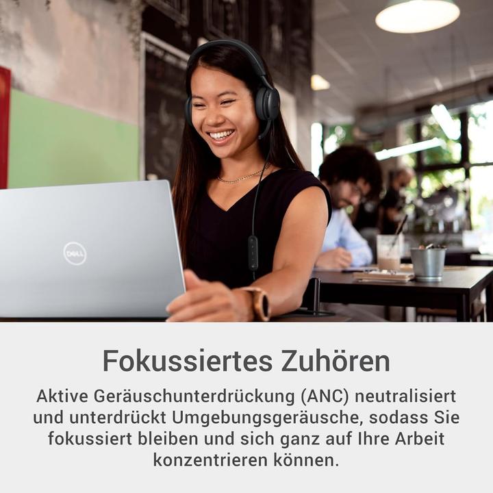 Actual product image Dell Pro Wired ANC Headset WH5024 (Cable, USB-C, Microsoft teams, Zoom)