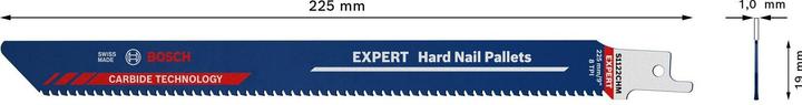 Image du produit Bosch Professional Zubehör Lame de scie sabre Expert Hard Nail Pallets S 1122 CHM, 1 pièce