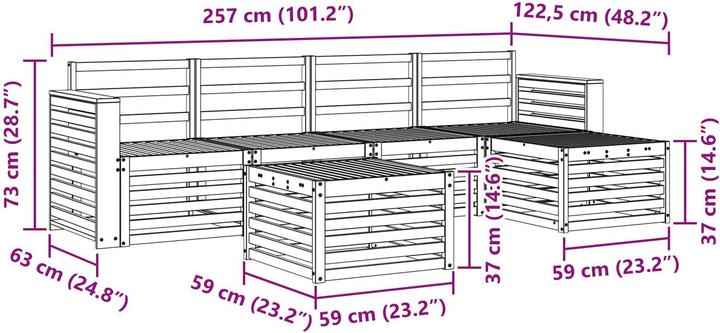 Produktbild vidaXL Outdoor-Sofa