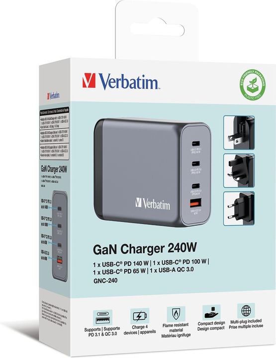 Produktbild Verbatim GaN Charger (240 W)