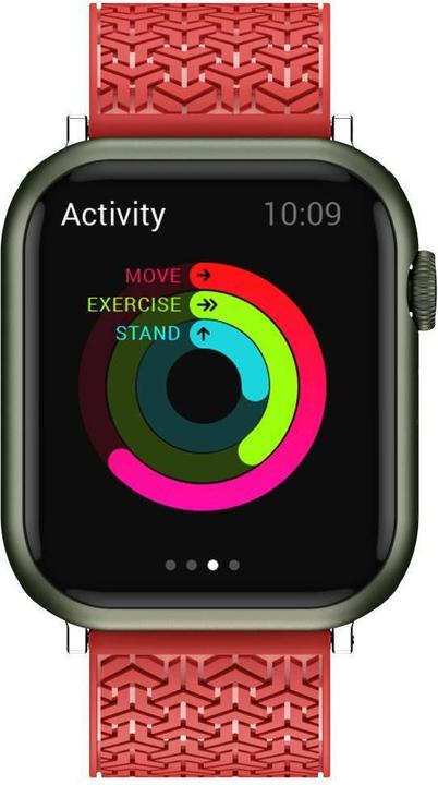 Actual product image Hurtel Watch Strap Y strap for Apple Watch 7 / SE (41/40 / 38mm) band watchband red (38 mm, 40 mm, 41 mm, TPU)