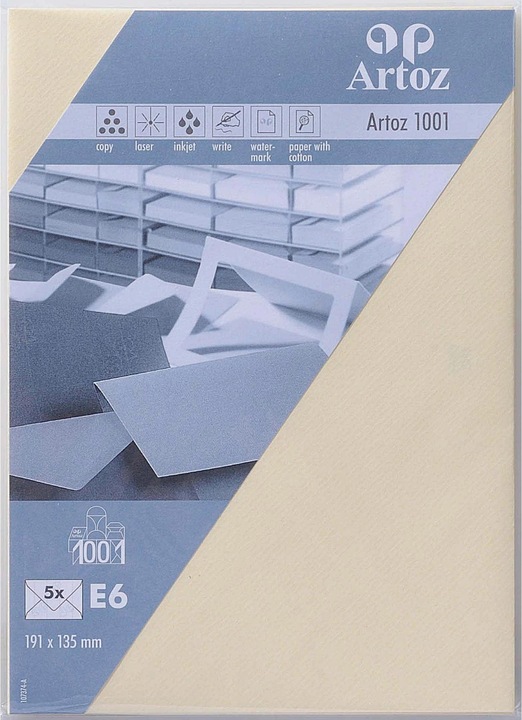 Produktbild Artoz 1001 Kuverts chamois (E6, 5 x)