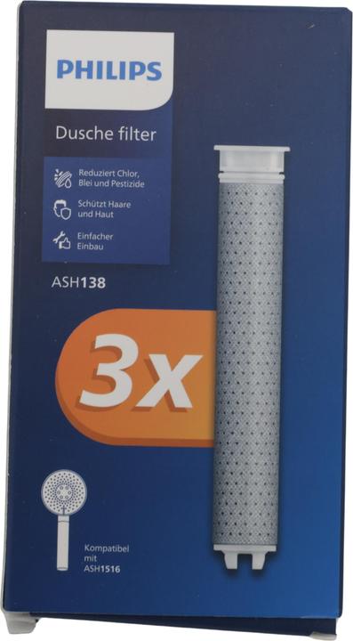 Philips ASH138/10 Filtro di ricambio per soffione doccia (3 x)