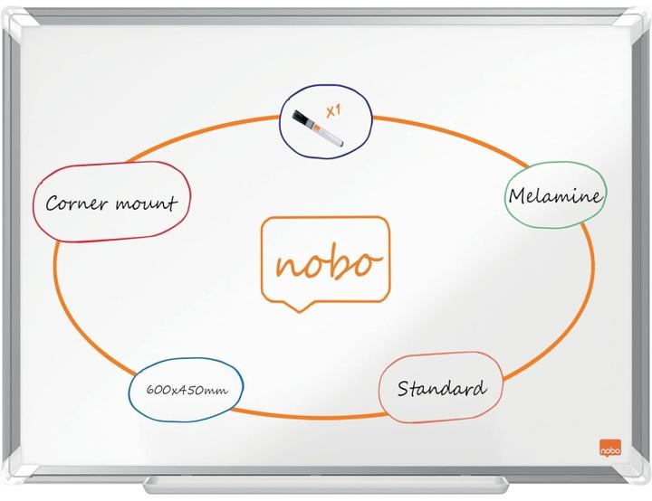 Actual product image Nobo Whiteboard Premium Plus 45 cm x 60 cm, White (60 x 45 cm)