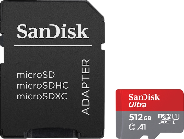 Image du produit SanDisk Ultra mit Adapter (512 Go, microSDXC, U1, UHS-I)