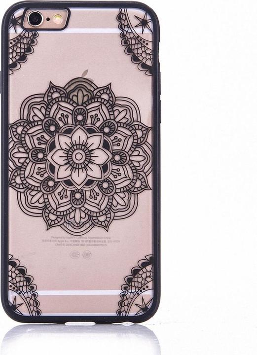 Produktbild König Design Apple iPhone 6 / 6s Handy Hülle Mandala Case Motiv Indianische Spitze Schwarz (Apple iPhone 6)