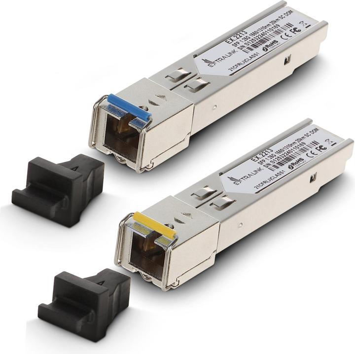 Produktbild Extralink SFP WDM 1310/1550NM SM SC - PAIR network transceiver module Fiber optic 1310 nm