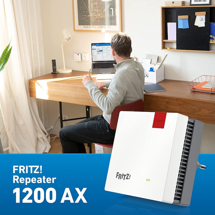 Immagine prodotto AVM FRITZ!Repeater 1200 AX (2400 Mbit/s, 600 Mbit/s)