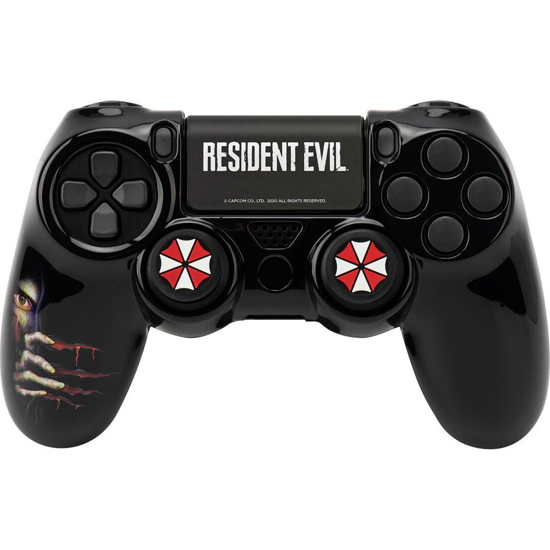 Blade Resident Evil PS4 Combo Pack Umbrella (PS4), Accessori per controller gaming, Nero, Bianco, Rosso