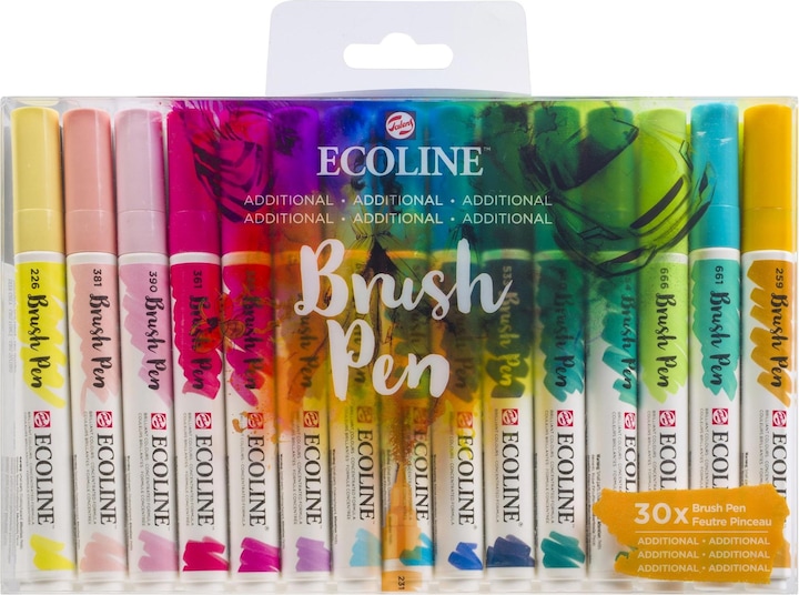Talens Ecoline Brush Pen Set (Multicolor, 30 x)