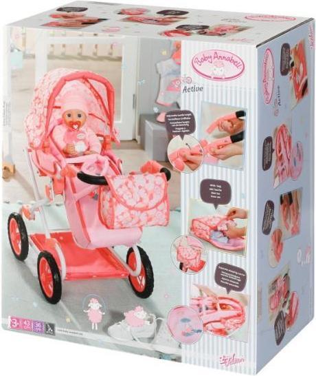 Actual product image Zapf Creation Baby Annabell Active Deluxe Pram Doll pram