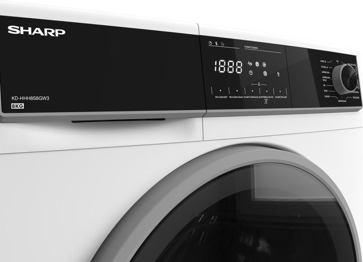 Actual product image Sharp KD-HHH8S8GW3-DE (8 kg, Right)