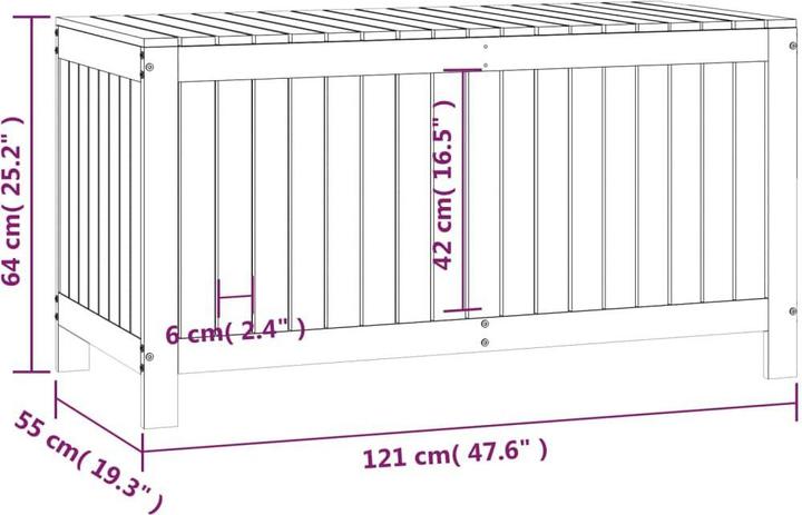 Produktbild vidaXL Gartentruhe