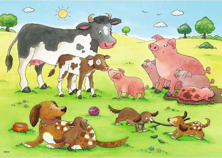 Produktbild Ravensburger Glückliche Tierfamilien (12 Teile)