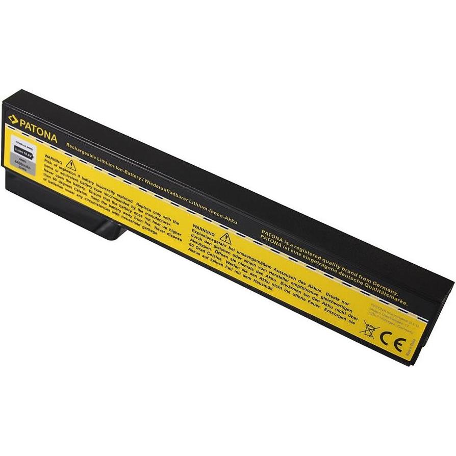 Patona Premium Battery (6 Zellen, 4400 mAh), Notebook Akku, Schwarz
