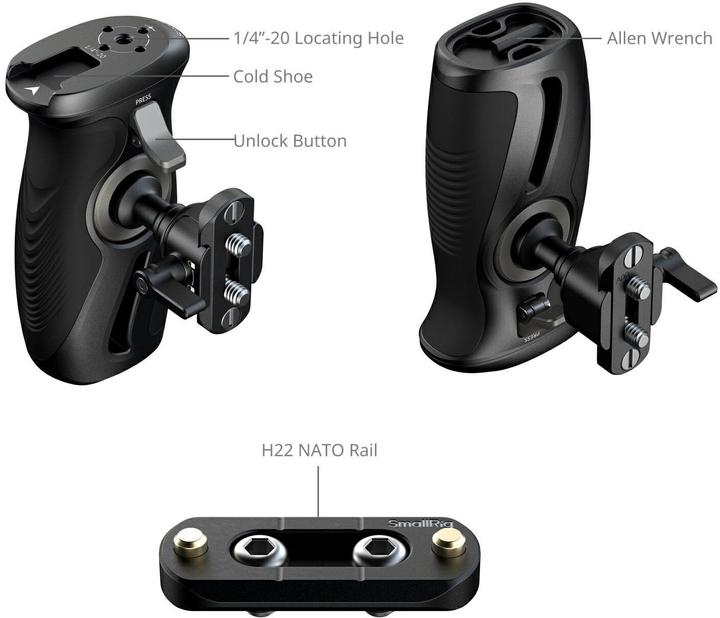 Actual product image SmallRig Rotating Side Handle (Grip)