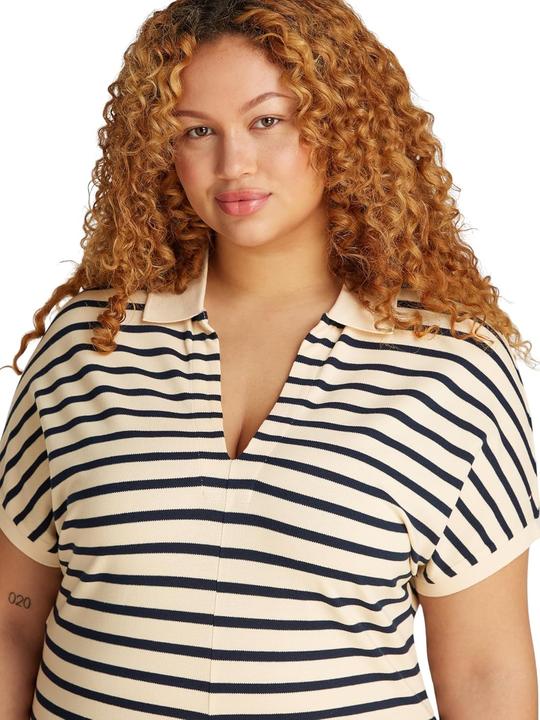 Productafbeelding Tommy Hilfiger Authentisches Lyocell-Midi-Kleid mit offenem Kragen (54)