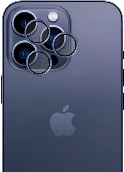 Actual product image 3MK HARDY Lens Protection Pro Glass for Apple iPhone 15 Pro - Blue (Apple iPhone 15 Pro)