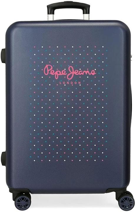 Actual product image Pepe Jeans Hard Shell Suitcase with Smooth Rolling Wheels and Secure Lock (70 l)