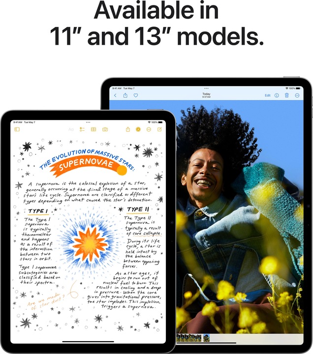 Productafbeelding Apple iPad Air 13 2024 (M2) (Alleen WLAN, 13", 256 GB, Paars)