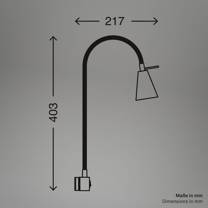 Produktbild Briloner 2er Set LED Bettleuchte Schlafzimmer Wohnzimmer Matt-Nickel (400 lm, GU10)