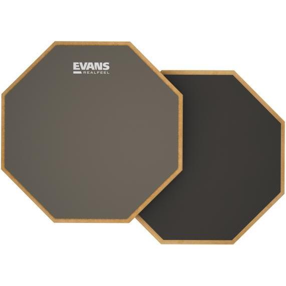 Evans RF12D Real Feel Practice Pad Übungspad 2-seitig, Zubehör Instrumente