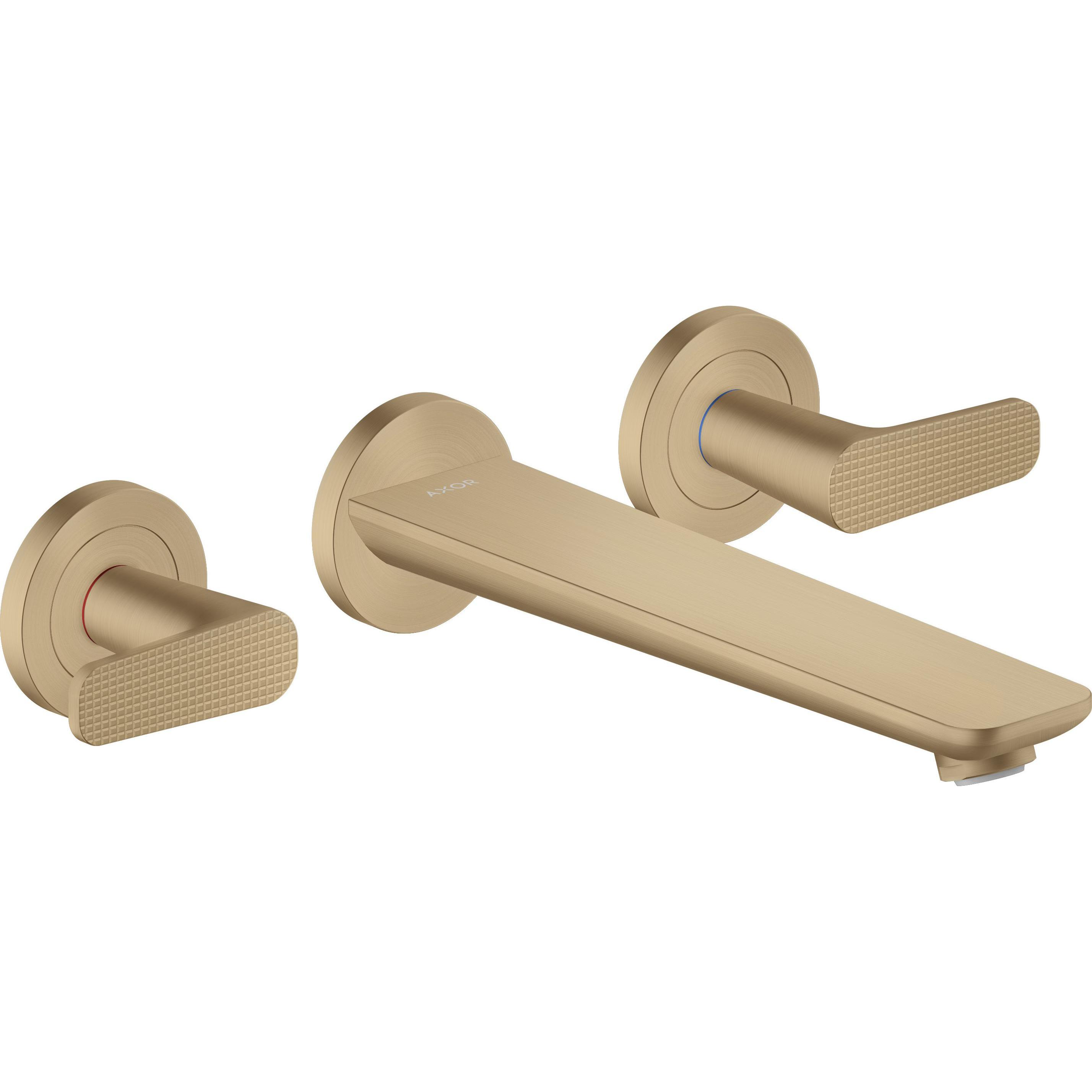 Axor, Rubinetteria Per Bagno, Citterio C Robinetterie De Baignoire 3 Trous EncastréE Pour Montage Mural, Cubic Cut, 49483140
