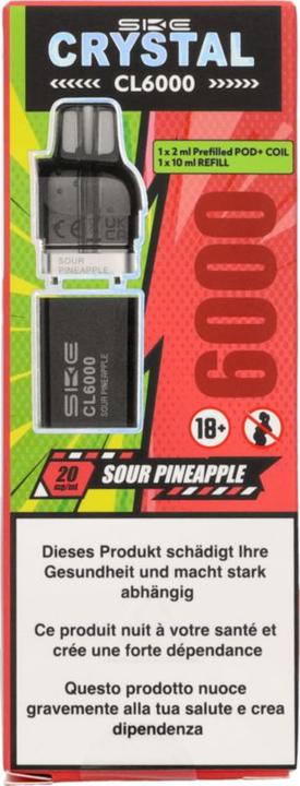 Image du produit SKE Crystal CL 6000 Refill Kit - Sour Pineapple (Ananas)
