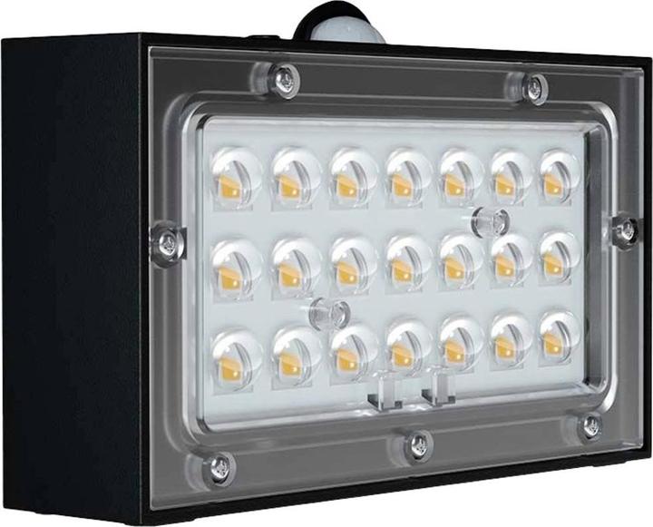 Actual product image V-TAC VT403 LED wall light with solar panel3.7 V, 4000 K 3000 K, black (350 lm, IP65)