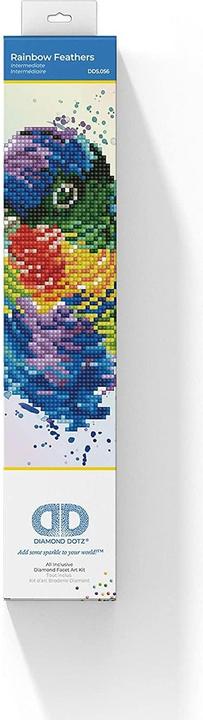 Produktbild Diamond Dotz Bastelset Rainbow Feathers 22 x 27 cm