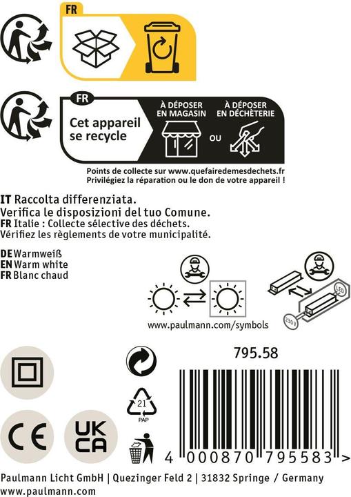 Image du produit Paulmann Badleuchte Kame (2480 lm)