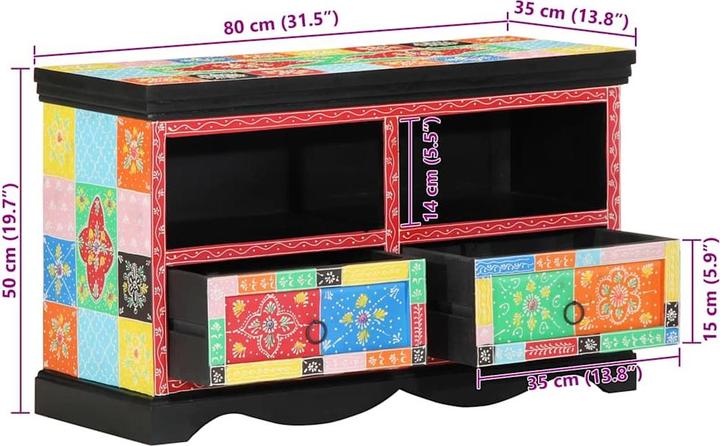 Produktbild VidaXL Medienaufbewahrungschrank (80 x 35 x 50 cm)