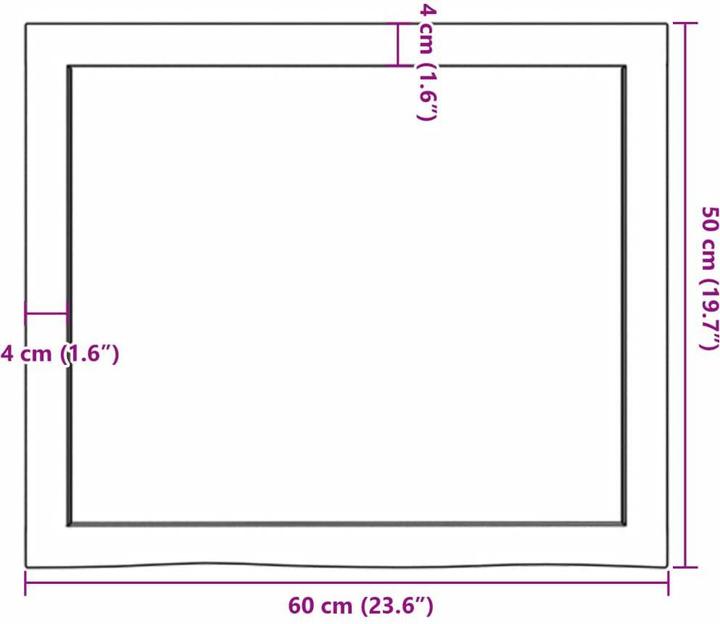 Actual product image VidaXL Emerald (60 x 4 x 50 cm)