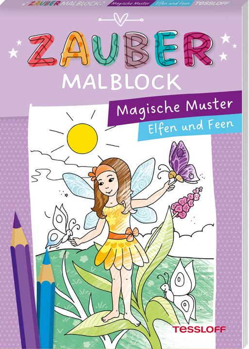 Tessloff Magic coloring block. Magic patterns. Elves and fairies
