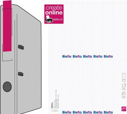 Actual product image Biella Back labels 27x145mm