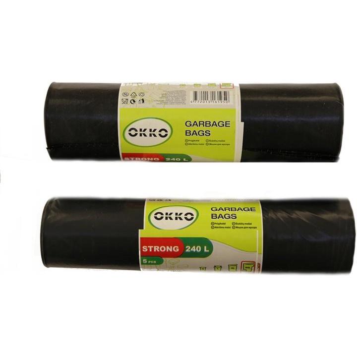 Okko Garbage Bags Strong 240l 5pcs, Abfallsack