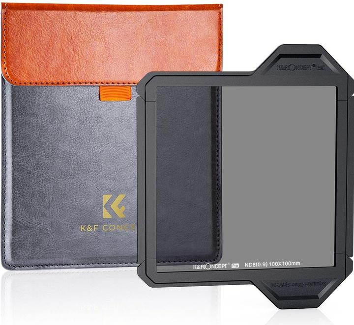 Image du produit K&F Concept Filtre Concept 100x100 ND8 avec cadre (X-Pro Series) (100 mm, Filtre gris neutre)