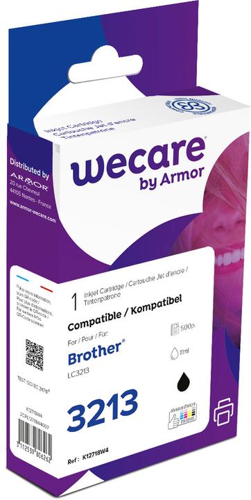Produktbild Wecare Tinte new built schwarz LC-3213BKWE zu Brother DCP-J774DW 11ml (BK)